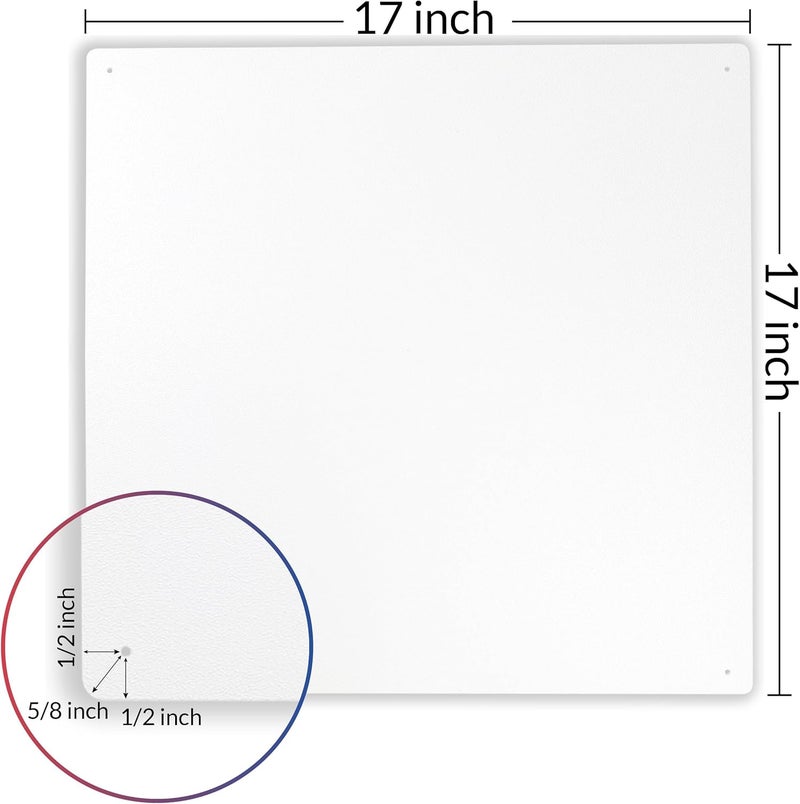 AMERICAN BUILT PRO Home Improvement Access Cover for Drywall, HIPS, Wall Access Door, White, Textured,17"x17" 0D Plumbing, Electrical Access, No Hinges or Springs - Image 2